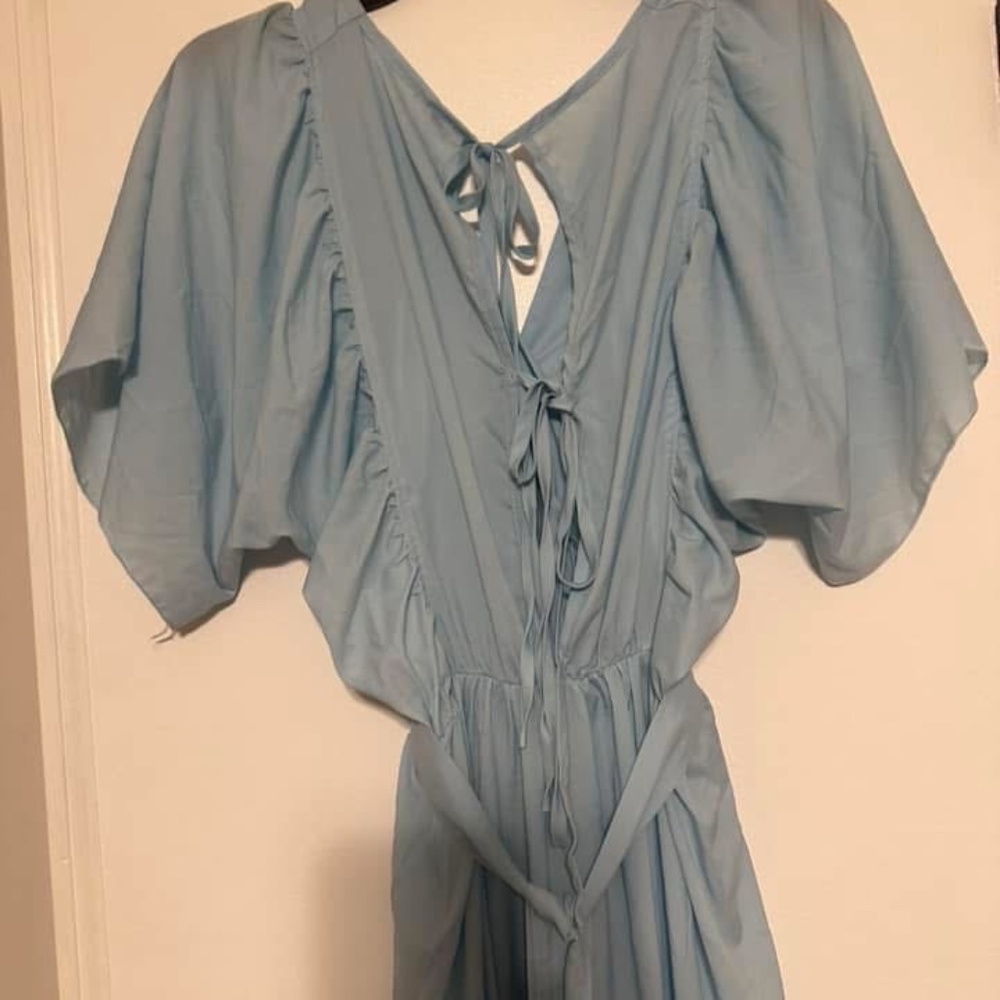 Blue maternity dress size small